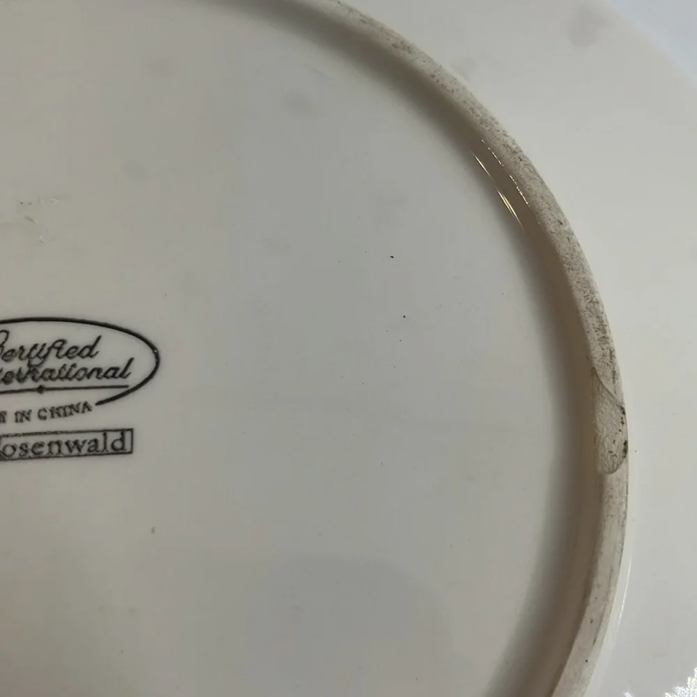 Jill Rosenwald Plates Set of 4 Abstract Floral Salad Plates
